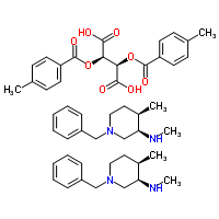 (3R,4R)-1-Benzyl-N,4-dimethylpiperidin-3-amine ((2R,3R)-2,3-bis((4-methylbenzoyl)oxy)succinate) (2:1)